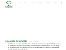 Tablet Screenshot of bosquedapaz.com.br